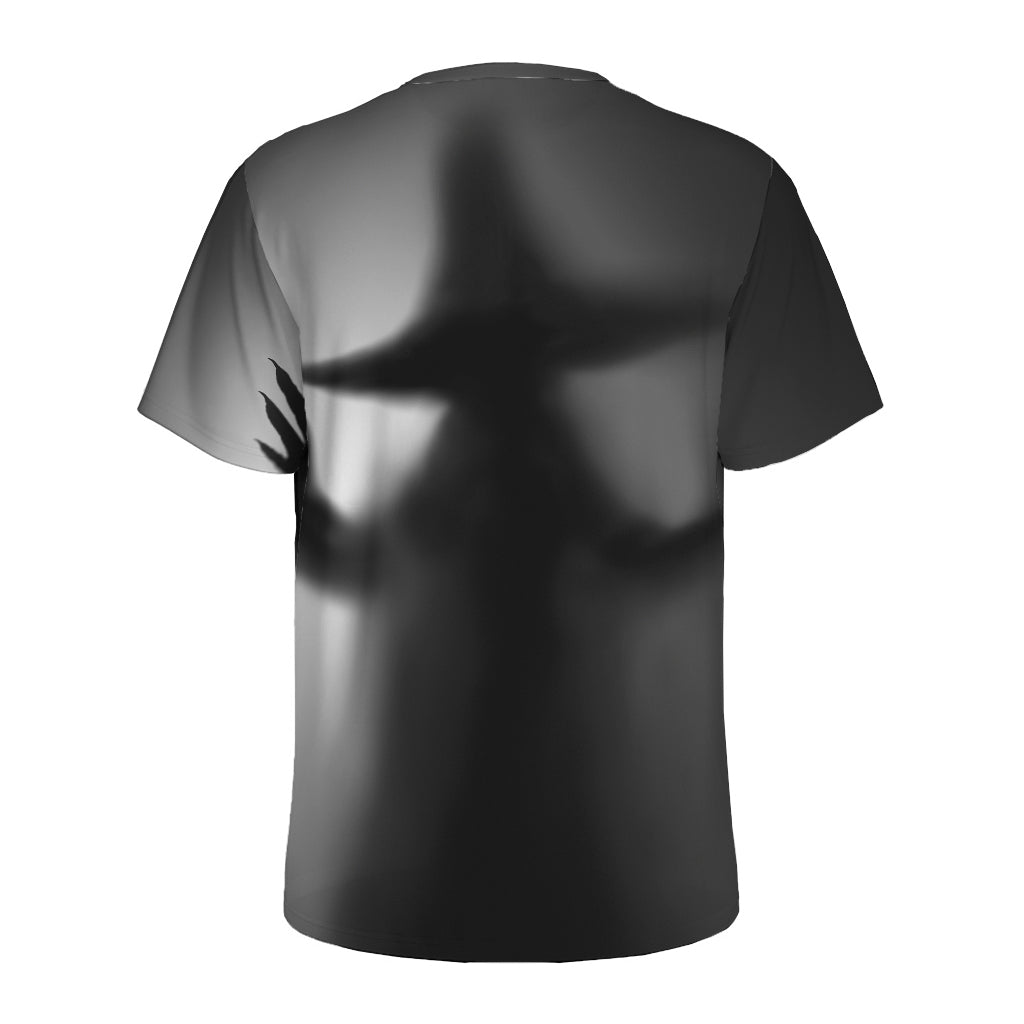 Halloween Horror Witch Print Men's Sports T-Shirt