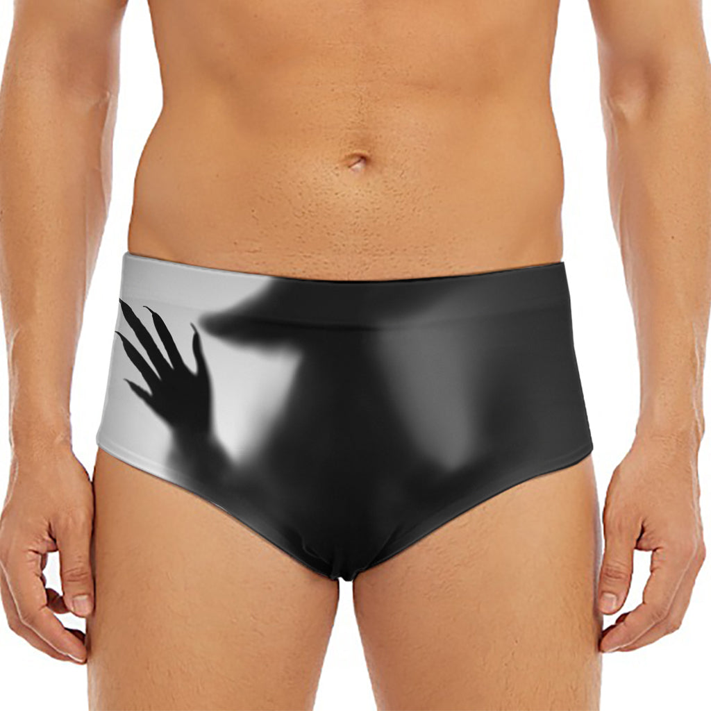 Halloween Horror Witch Print Men's Triangle Swim Briefs