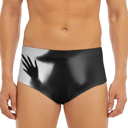 Halloween Horror Witch Print Men's Triangle Swim Briefs