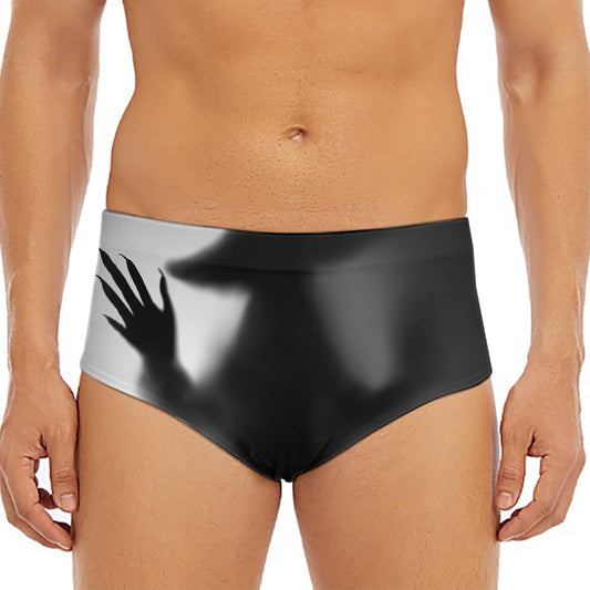 Halloween Horror Witch Print Men's Triangle Swim Briefs