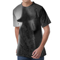 Halloween Horror Witch Print Men's Velvet T-Shirt
