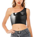 Halloween Horror Witch Print One Shoulder Crop Top