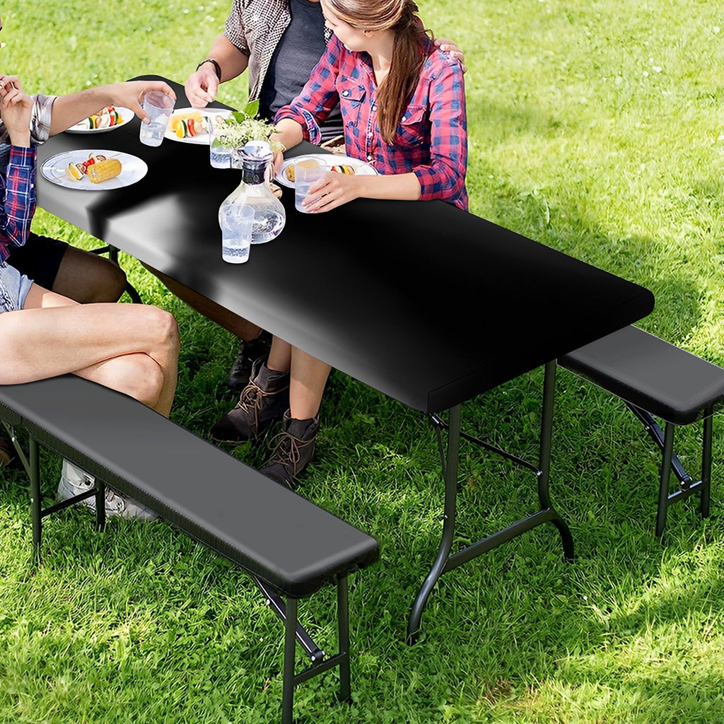 Halloween Horror Witch Print Picnic Table Cover