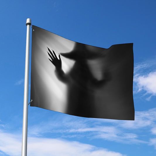 Halloween Horror Witch Print Polyester Flag