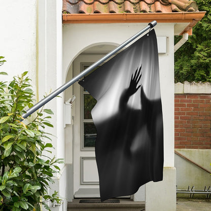 Halloween Horror Witch Print Polyester Flag
