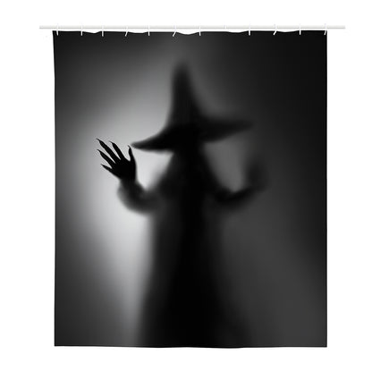 Halloween Horror Witch Print Polyester Shower Curtain