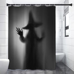 Halloween Horror Witch Print Premium Shower Curtain