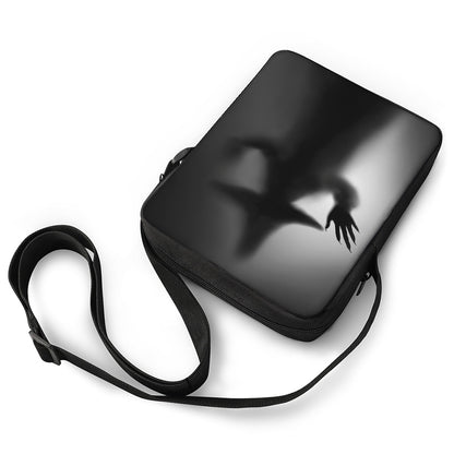 Halloween Horror Witch Print Rectangular Crossbody Bag