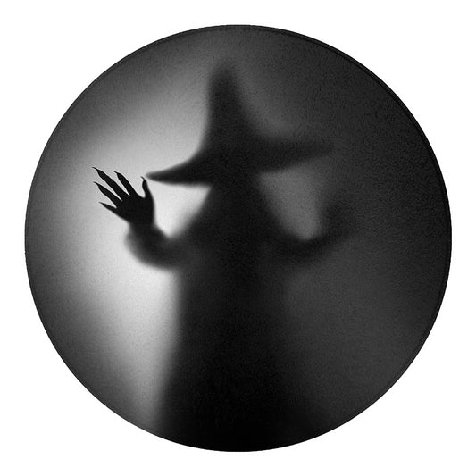 Halloween Horror Witch Print Round Blanket