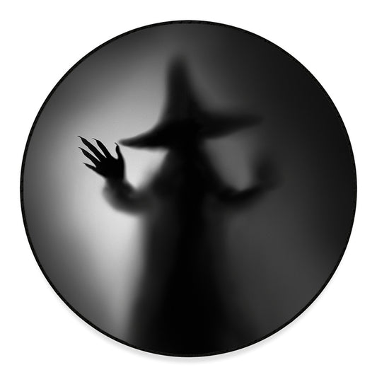 Halloween Horror Witch Print Round Floor Mat