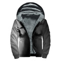 Halloween Horror Witch Print Sherpa Lined Zip Up Hoodie