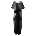 Halloween Horror Witch Print Short Sleeve Long Nightdress