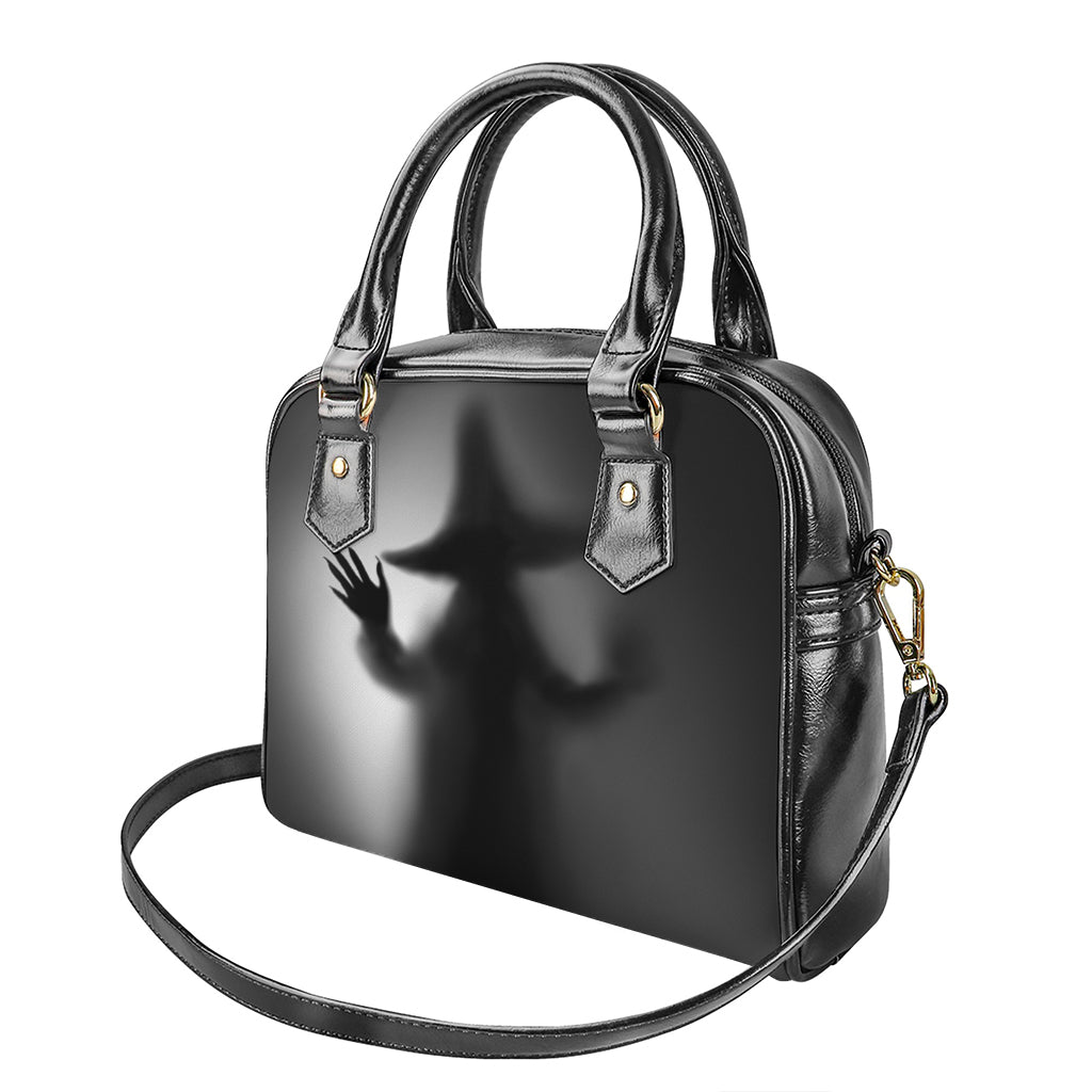 Halloween Horror Witch Print Shoulder Handbag