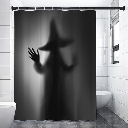 Halloween Horror Witch Print Shower Curtain