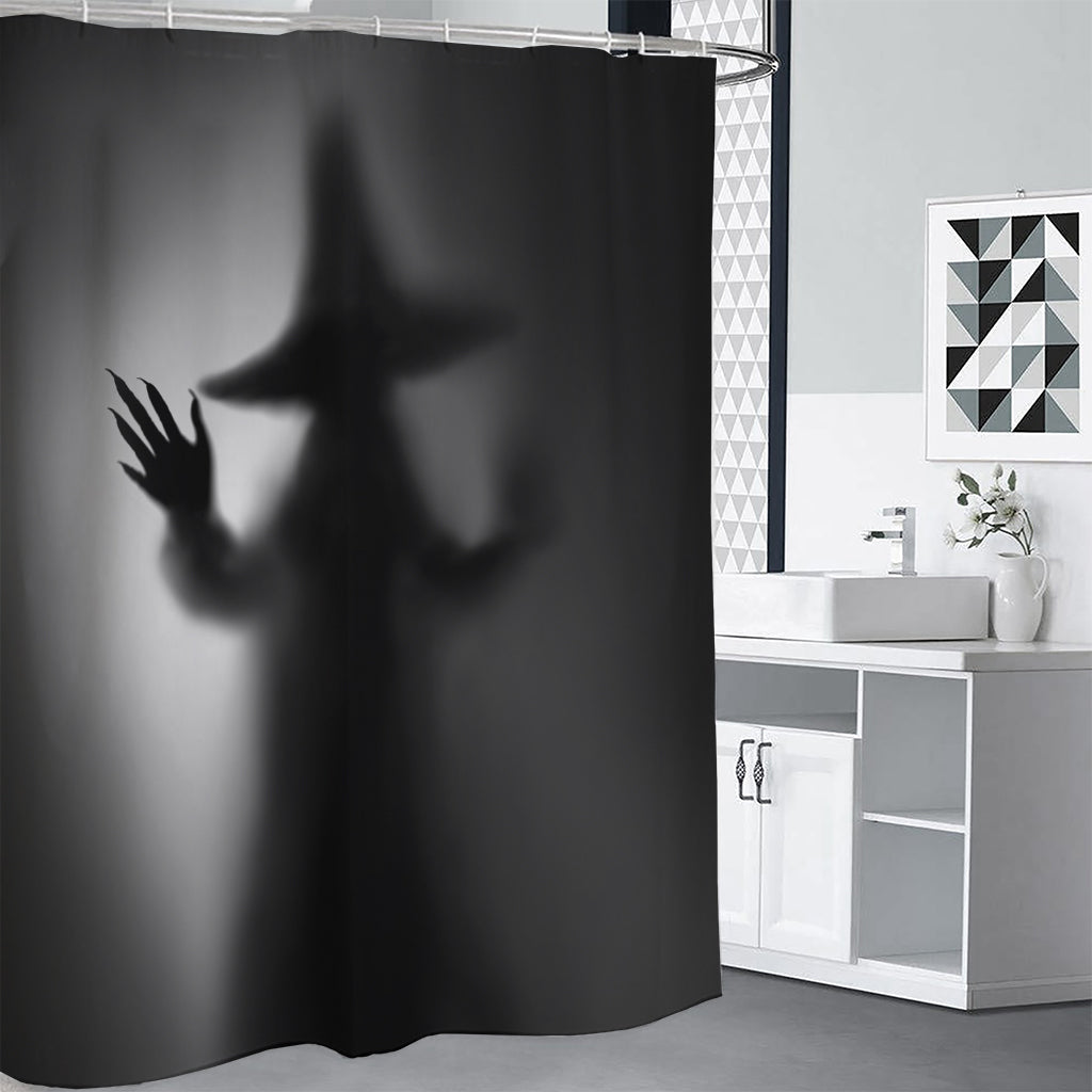 Halloween Horror Witch Print Shower Curtain