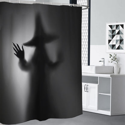 Halloween Horror Witch Print Shower Curtain