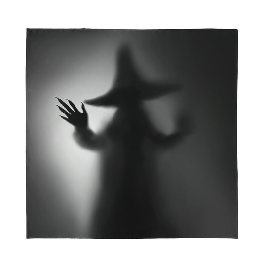 Halloween Horror Witch Print Silk Bandana