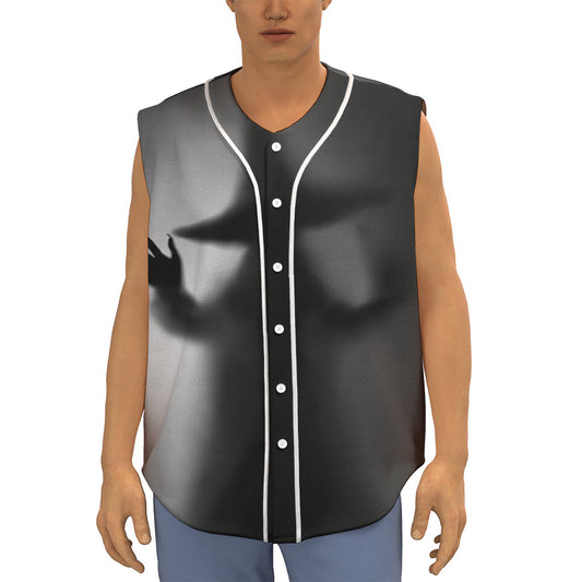 Halloween Horror Witch Print Sleeveless Baseball Jersey