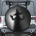 Halloween Horror Witch Print Tire Cover