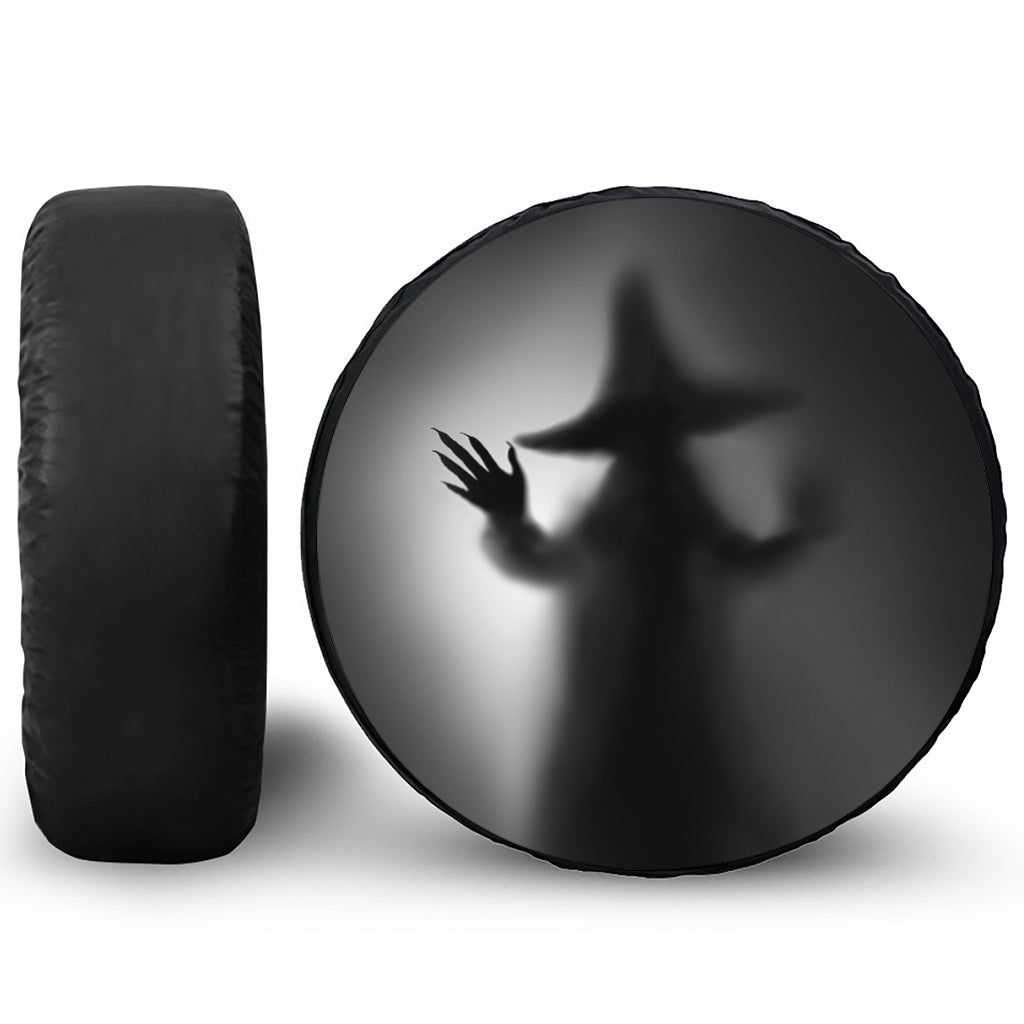 Halloween Horror Witch Print Tire Cover