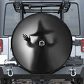 Halloween Horror Witch Print Tire Cover With Camera Hole