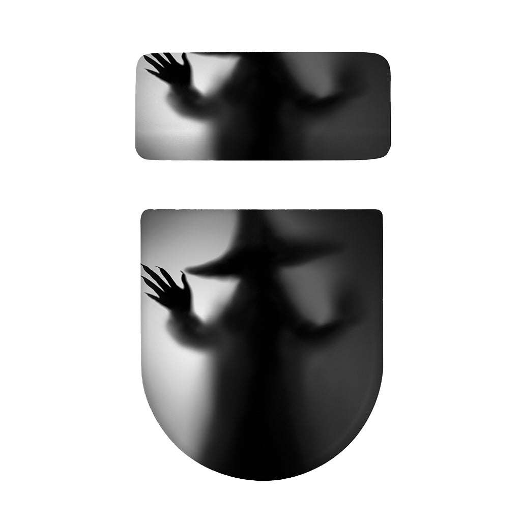 Halloween Horror Witch Print Toilet Lid And Tank Cover Set