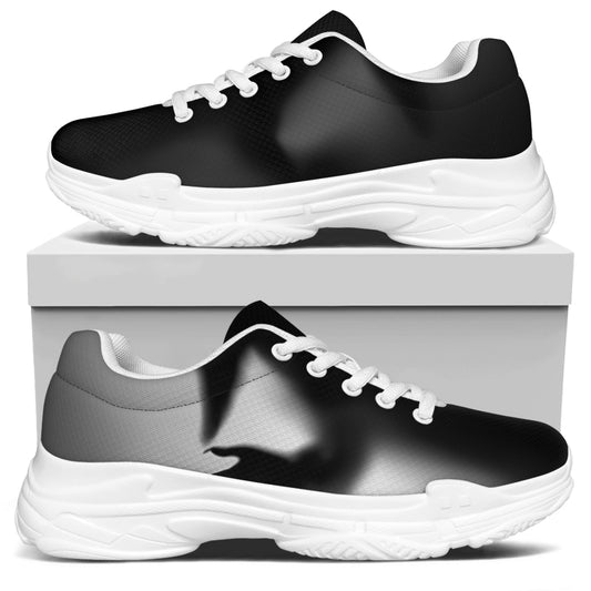 Halloween Horror Witch Print White Chunky Shoes
