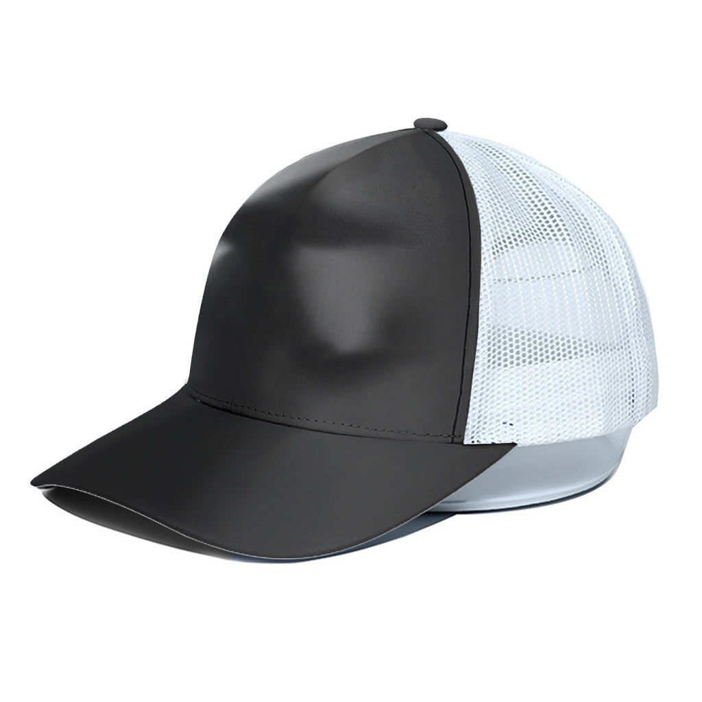 Halloween Horror Witch Print White Mesh Trucker Cap