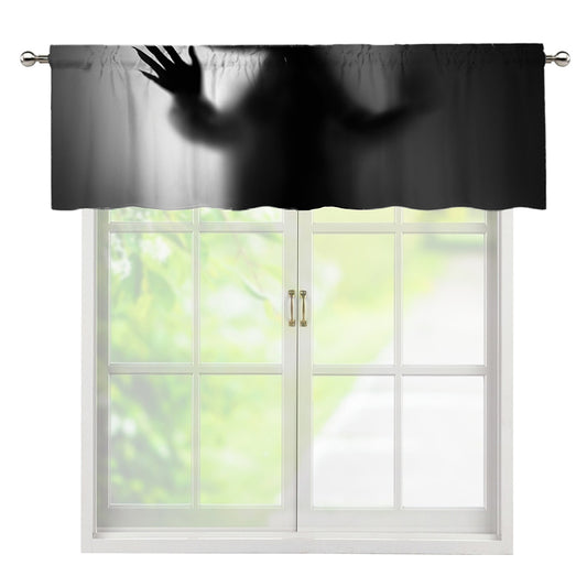 Halloween Horror Witch Print Window Valance