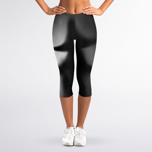 Halloween Horror Witch Print Women's Capri Leggings