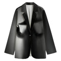 Halloween Horror Witch Print Women's Cotton Blazer