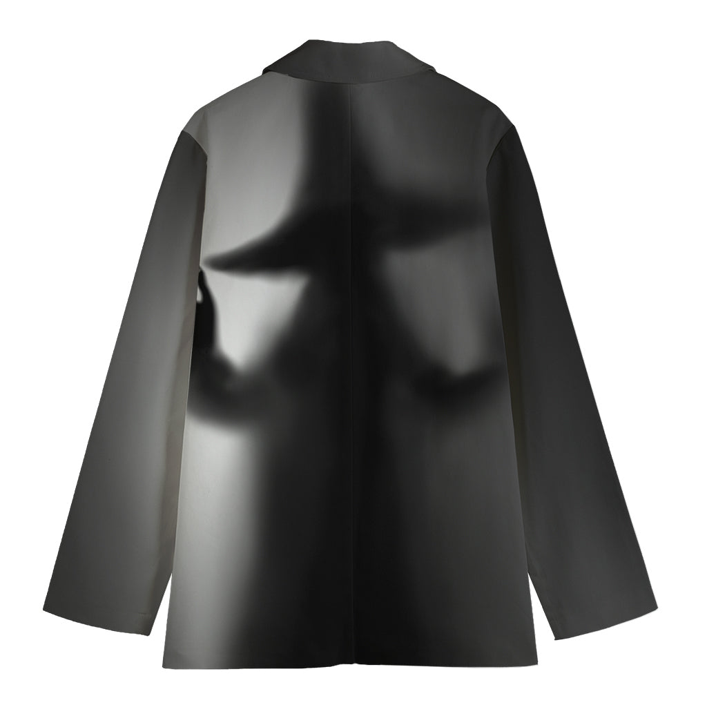 Halloween Horror Witch Print Women's Cotton Blazer