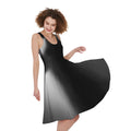 Halloween Horror Witch Print Sleeveless Knee Length Dress
