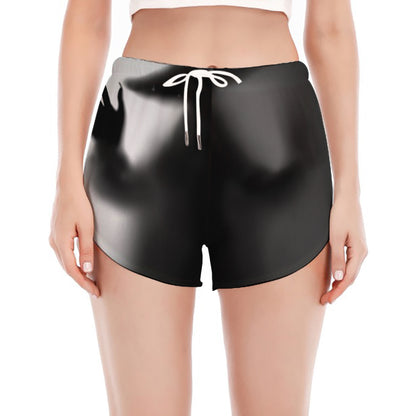 Halloween Horror Witch Print Women's Split Running Shorts