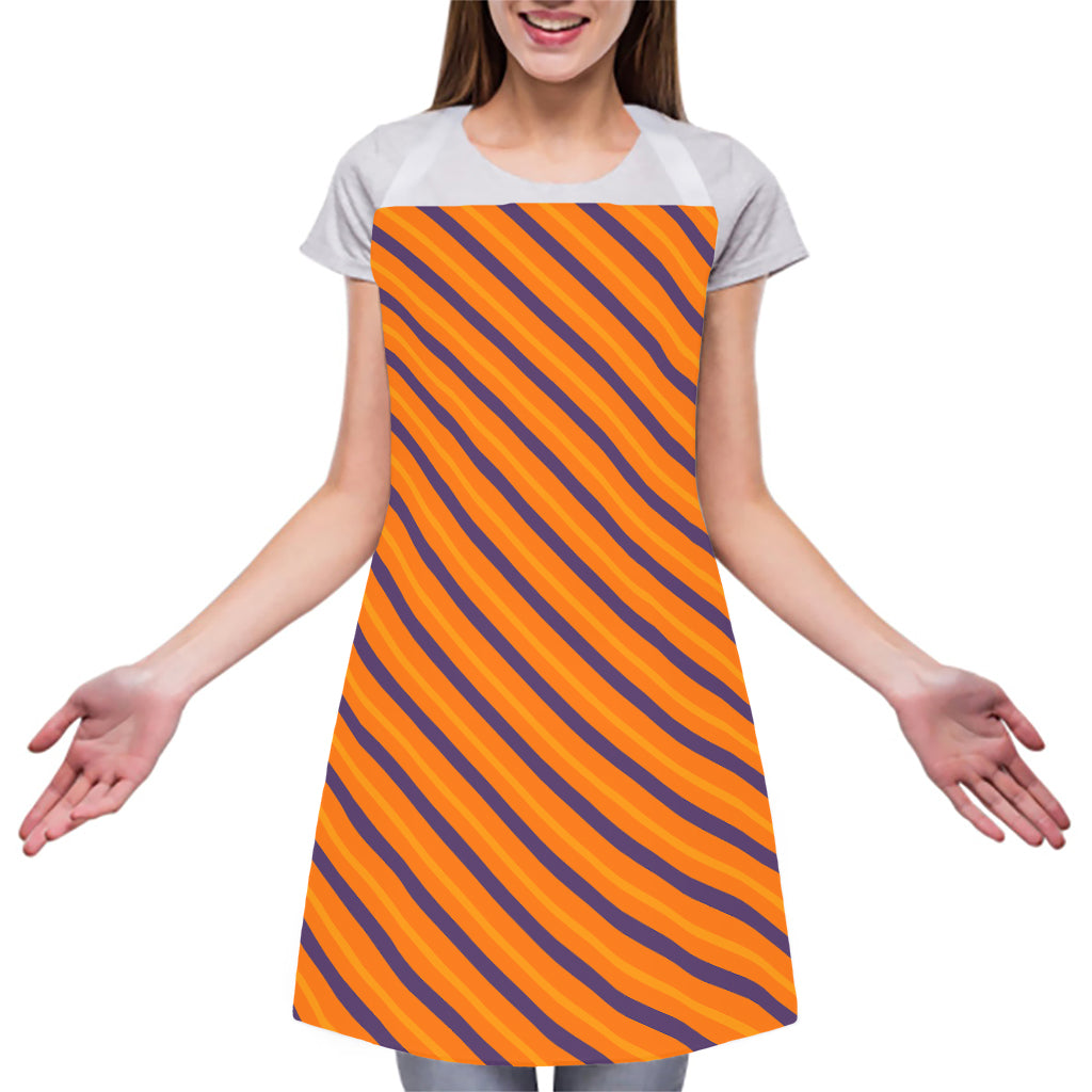 Halloween Line Pattern Print Adjustable Apron