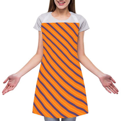 Halloween Line Pattern Print Adjustable Apron