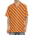Halloween Line Pattern Print Aloha Shirt