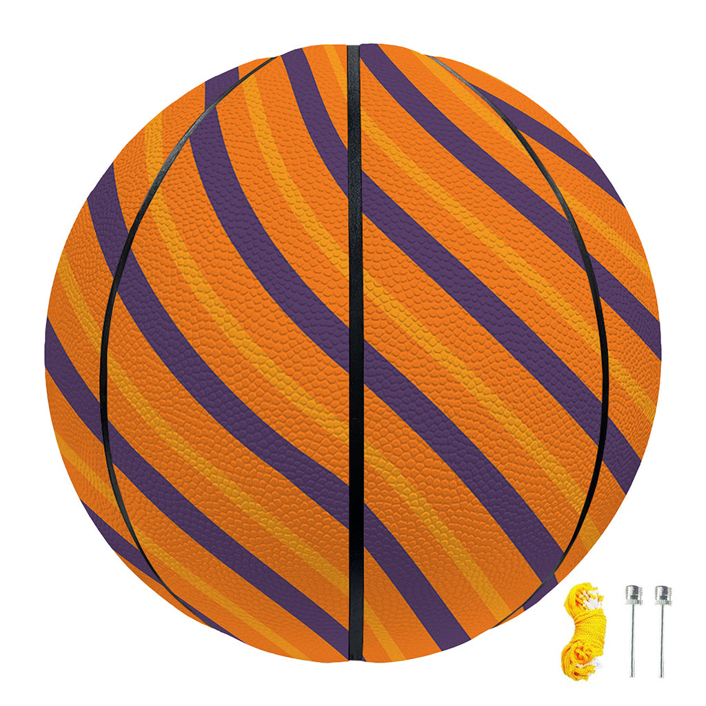 Halloween Line Pattern Print Basketball
