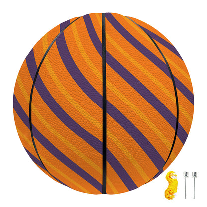 Halloween Line Pattern Print Basketball