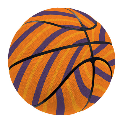Halloween Line Pattern Print Basketball