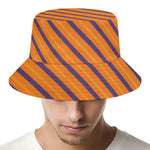 Halloween Line Pattern Print Bucket Hat