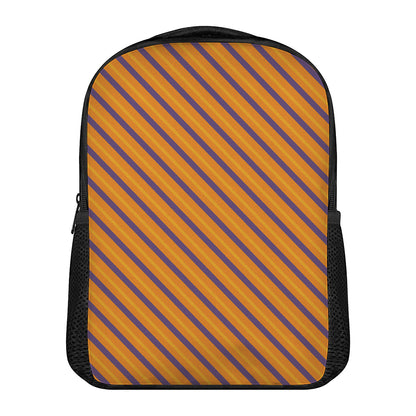 Halloween Line Pattern Print Casual Backpack