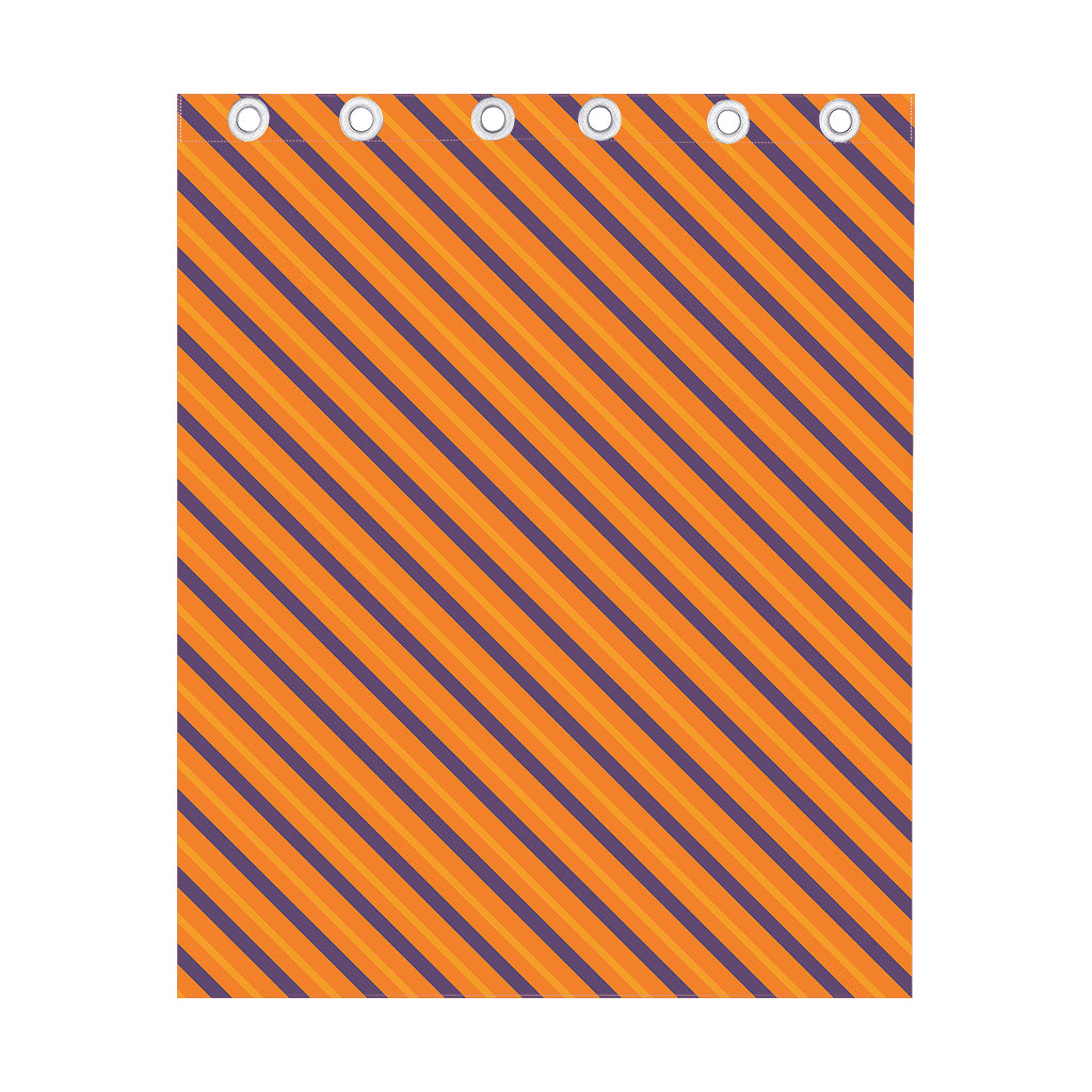 Halloween Line Pattern Print Curtain