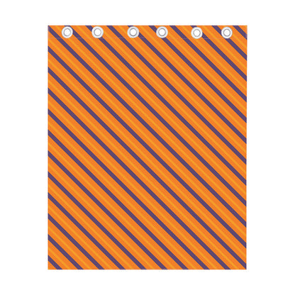 Halloween Line Pattern Print Curtain