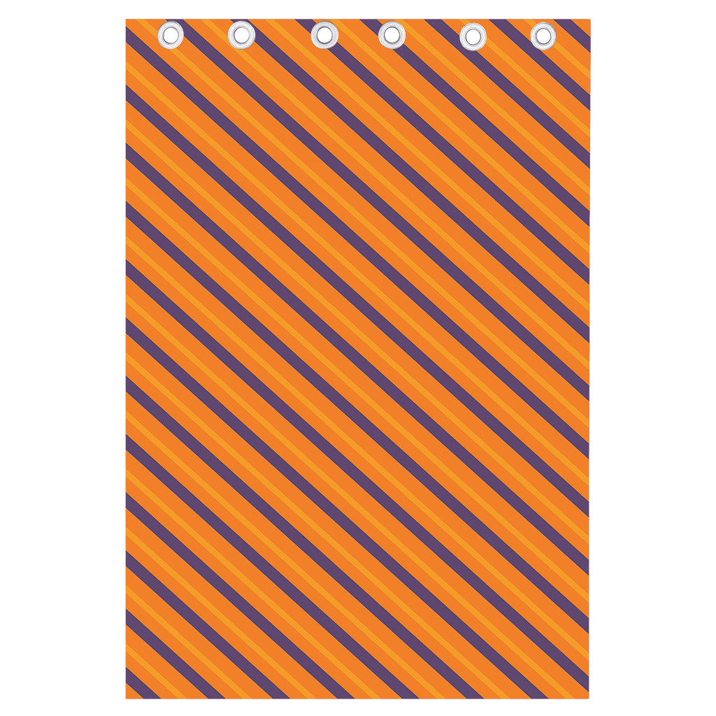 Halloween Line Pattern Print Curtain