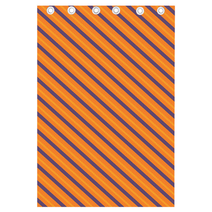 Halloween Line Pattern Print Curtain