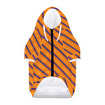 Halloween Line Pattern Print Dog Zip Up Hoodie