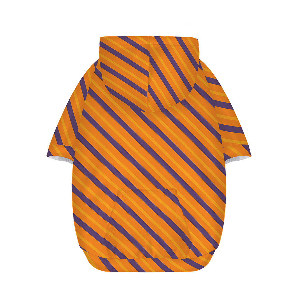 Halloween Line Pattern Print Dog Zip Up Hoodie
