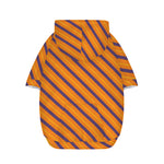 Halloween Line Pattern Print Dog Zip Up Hoodie