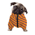 Halloween Line Pattern Print Dog Zip Up Jacket
